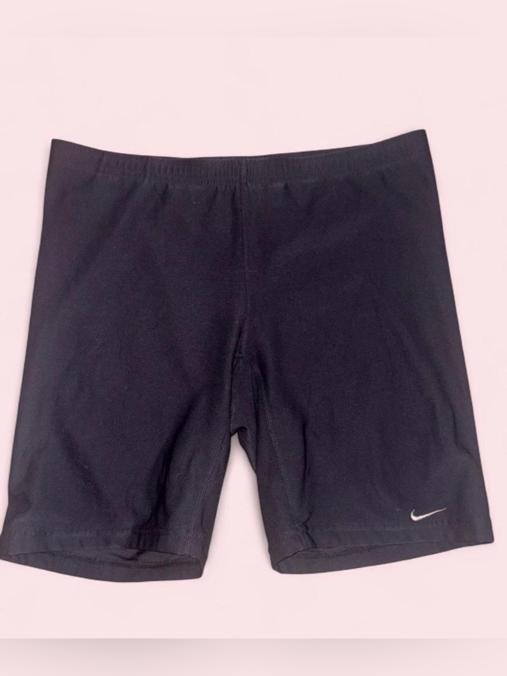 Nike Black Performance Bike Shorts with Swoosh Detail